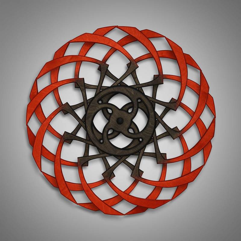 Kinetic Sculpture Razzle Outer Red by Ryan Kvande